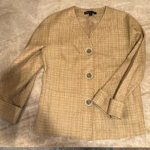 Lafayette148 Linen/Silk Blazer